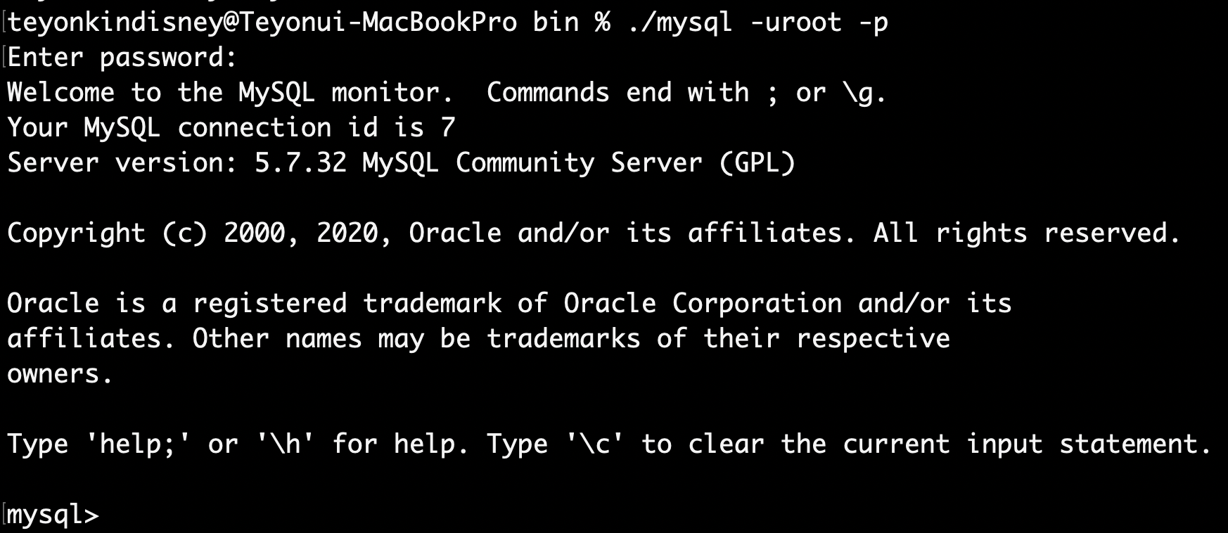 mac mamp error1045 access denied for user root