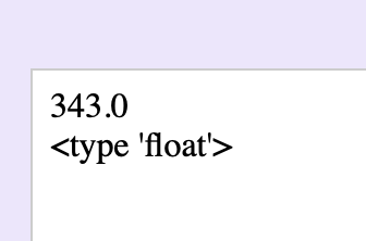 type conversion float