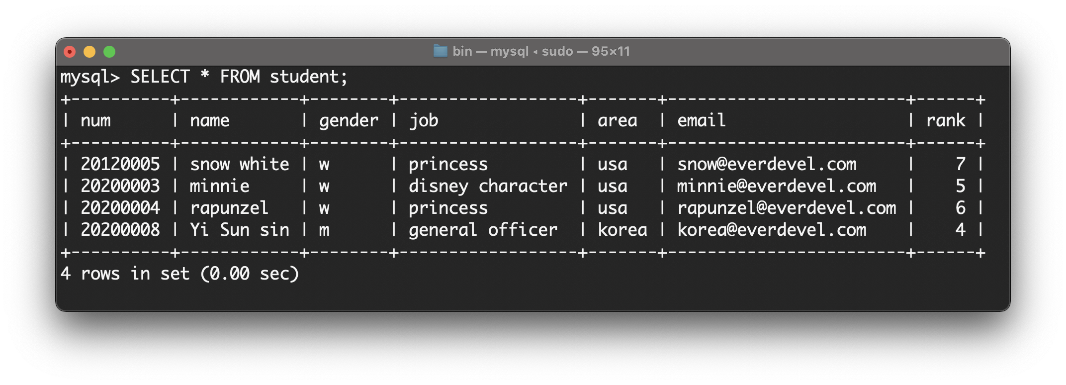 field sub query