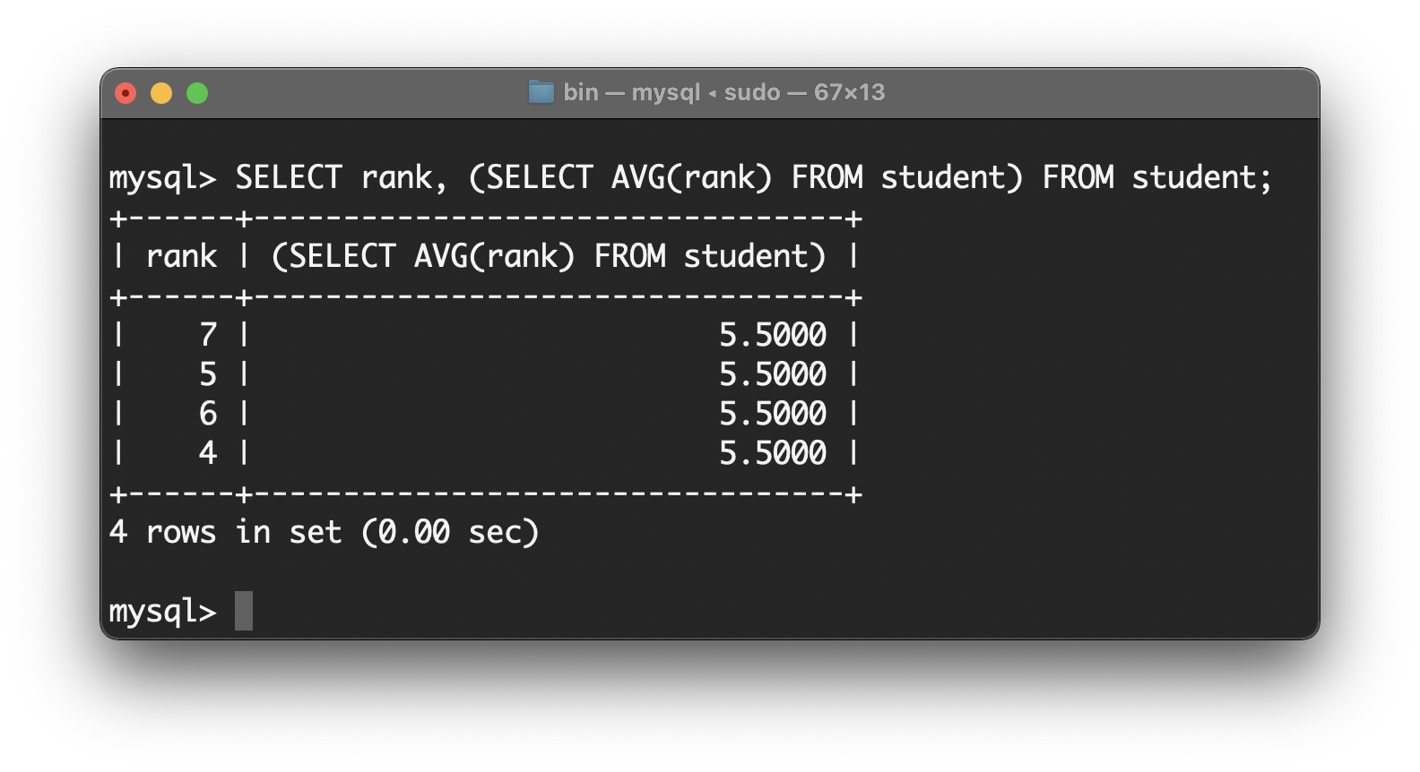 field sub query