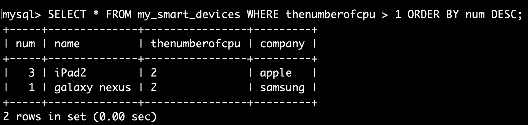 mysql search-record