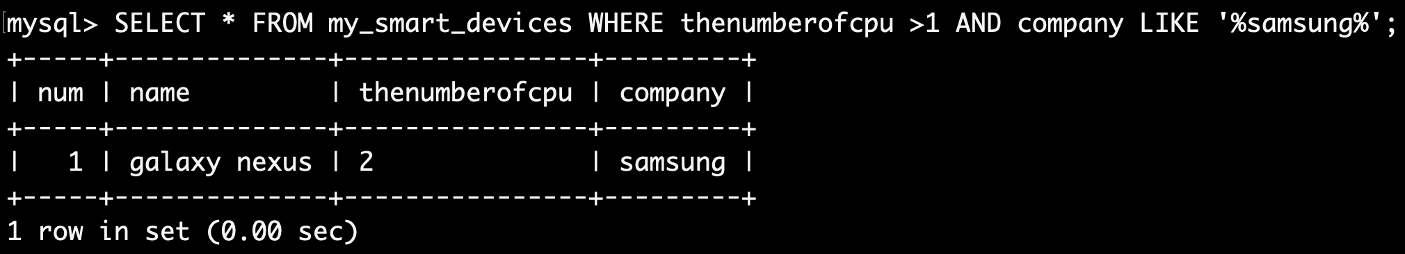 mysql search-record