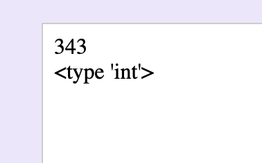 type conversion int