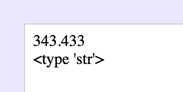 type conversion str