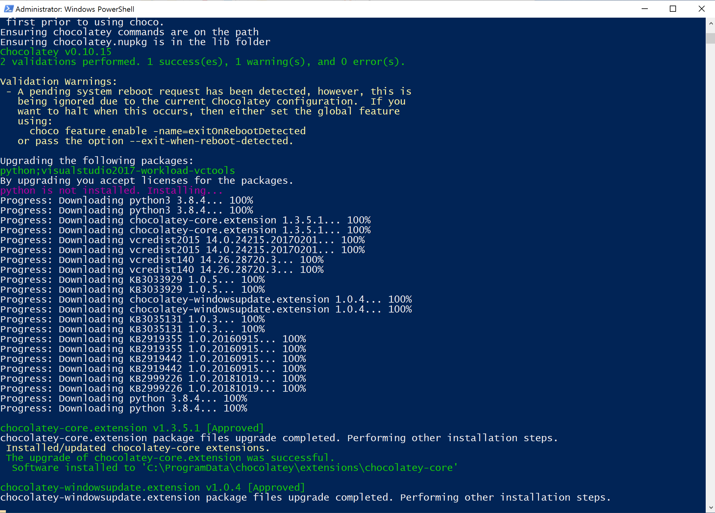 windows developemnt evironmentnodejs install