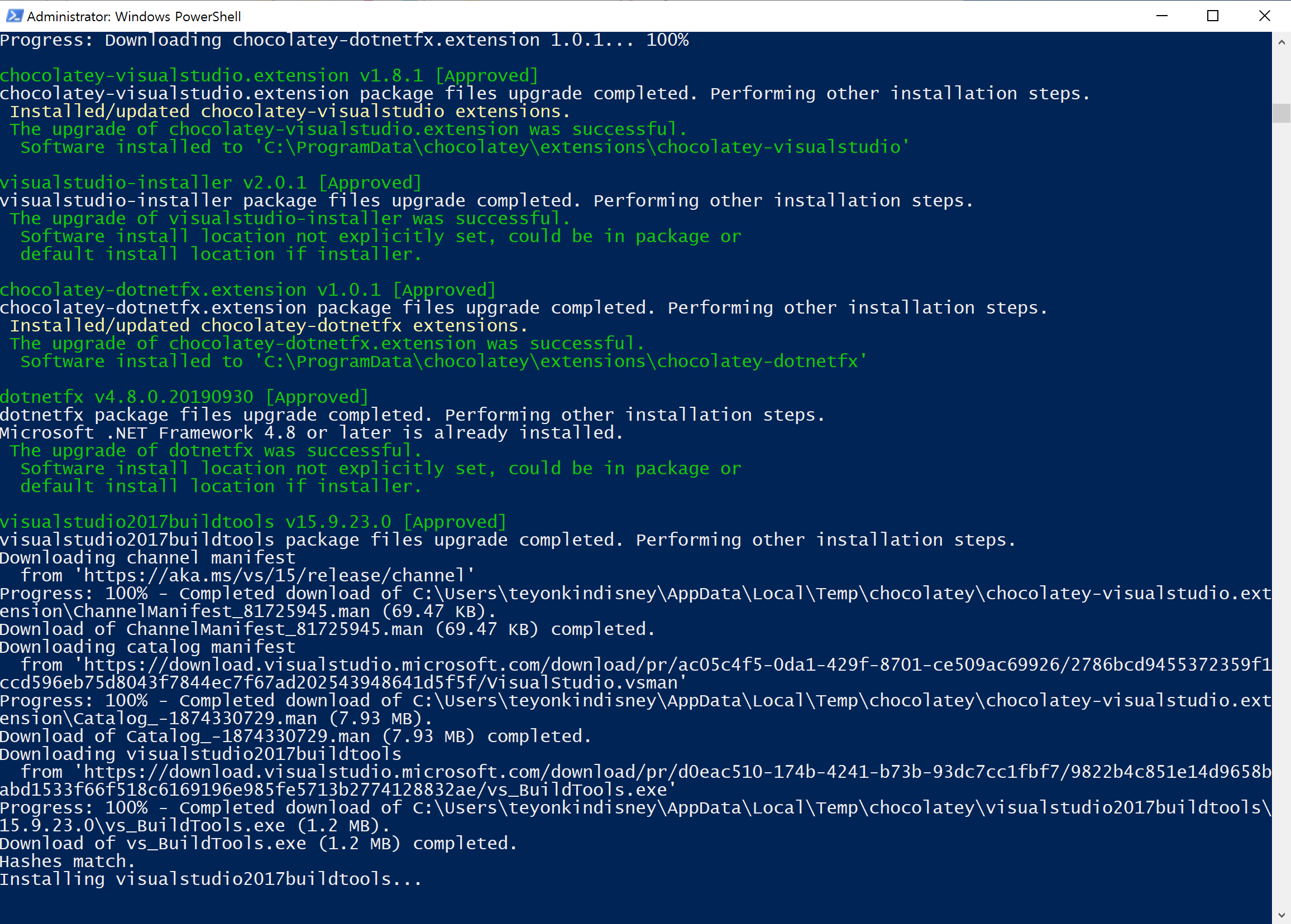 windows developemnt evironmentnodejs install