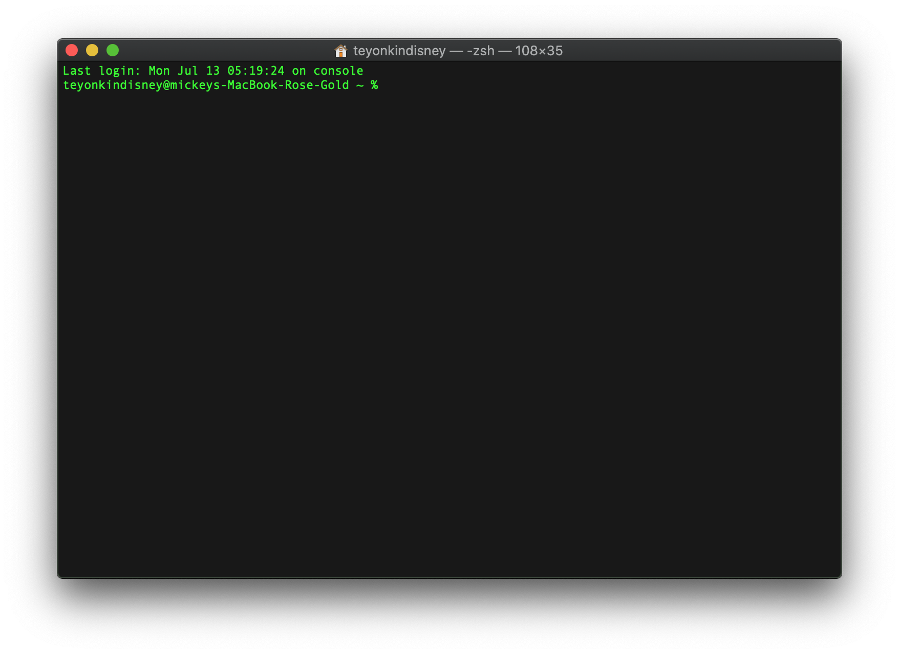 MacOS terminal