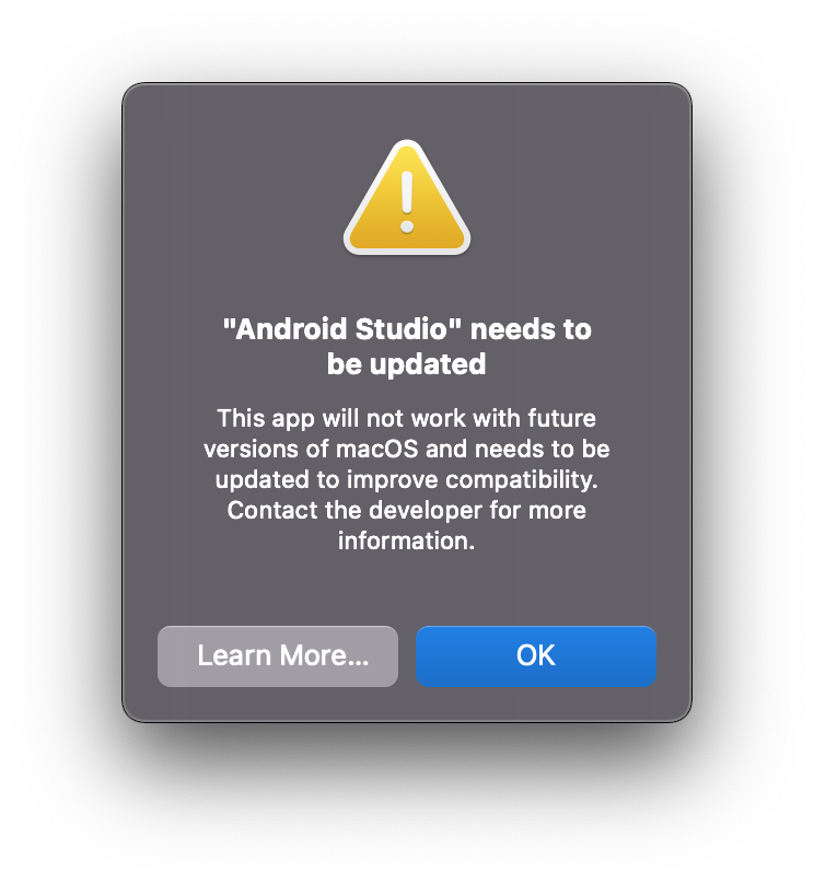 MacOS install android studio