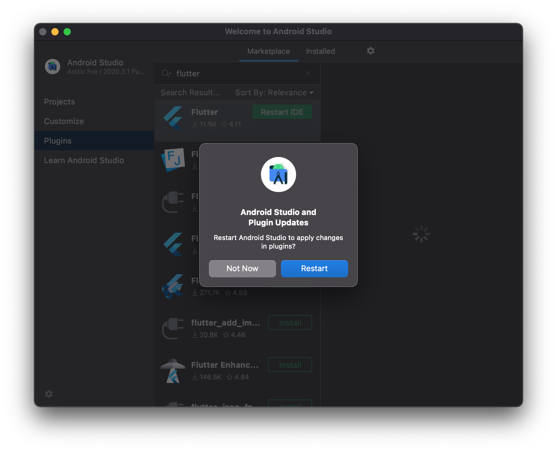 MacOS install android studio